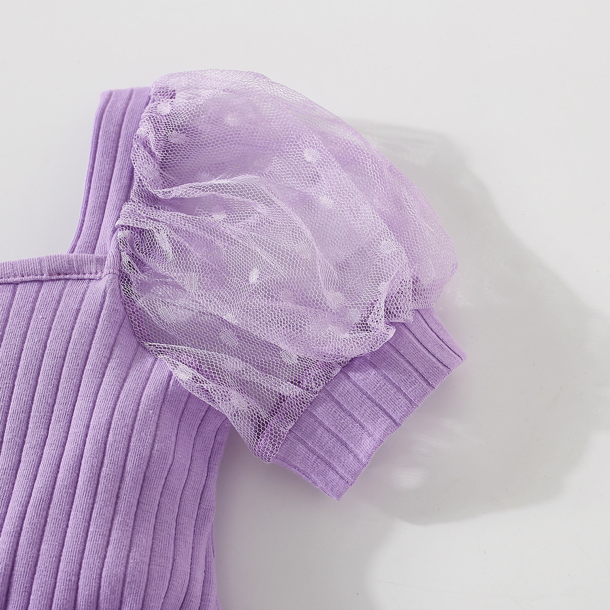 Toddler Girl Sweet Solid Color Tulle Press Overalls Wholesale